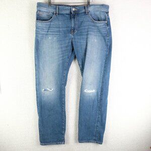 Armani Exchange Jeans Mens 40 J13 Slim Fit Distressed Denim Straight Leg A|X